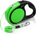 Taglory Retractable Dog Leash, One-Handed Brake, 16ft, Up to 44 lbs, Green
