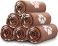 Comsmart Dog Blankets, 6 Pack Fleece Pet Blankets, 24x28 Inches, Brown