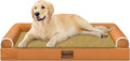 NANUYA Orthopedic Dog Bed for Large Dogs, 36 x 27 Inch, Orange