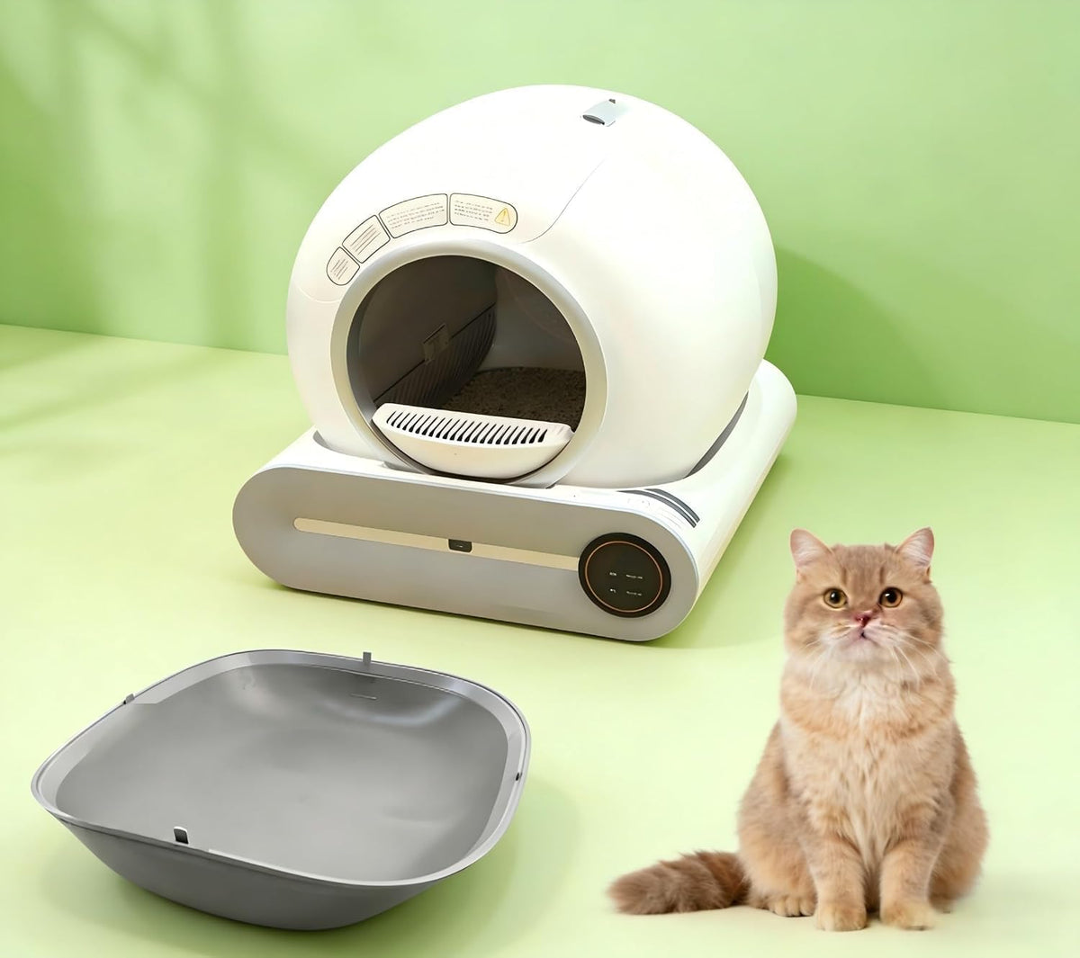 Cat Litter Box Silicon Pad Replacement, 1PAD+2Deodorizer