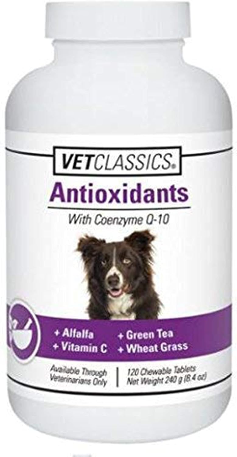 Vet Classics Antioxidants Supplement with Coenzyme Q-10 for Dogs - 120 Ct