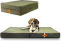 Laifug Outdoor Foldable Waterproof Dog Bed,Army Green,(36''x27''x3.5'')