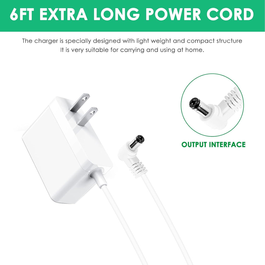 12V Replacement Charger for Cumrige M2 Self Cleaning Litter Box Compatible with Cumrige M2 Automatic Cat Litter Box Self Cleaning Litter Box Power Supply Adapter