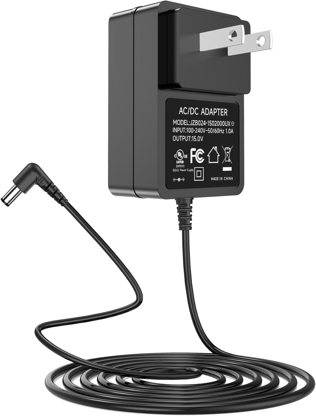 for Litter Robot Power Cord 15V DC Power Supply