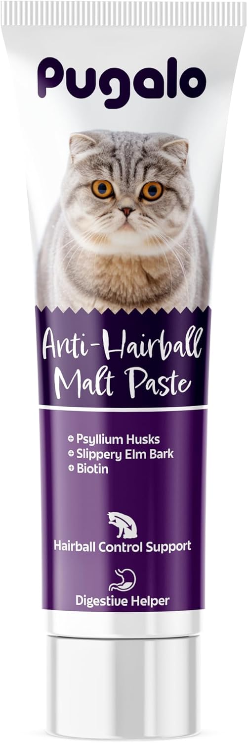 Cat Hairball Remedy Gel 100ml (3.5oz) Malt Paste for Cats Supports Hairball Control & Digestive Health