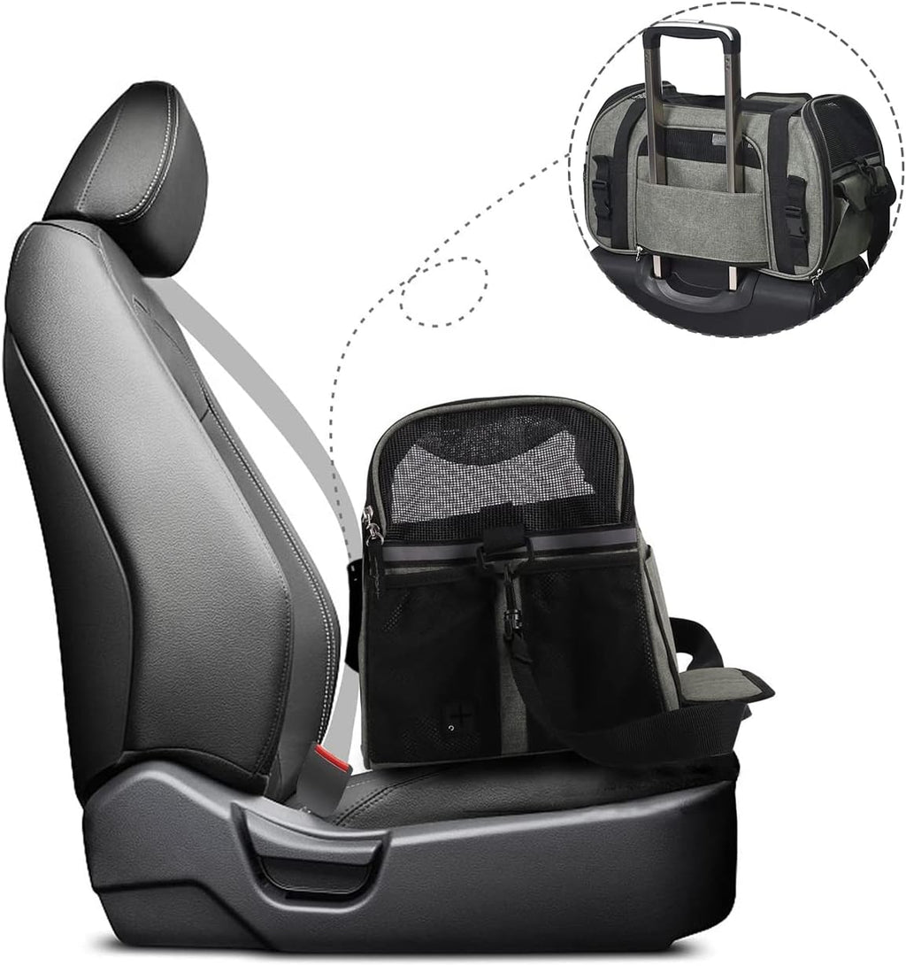 JESPET Soft-Sided Airline-Approved Dog & Cat Carrier Travel Bag