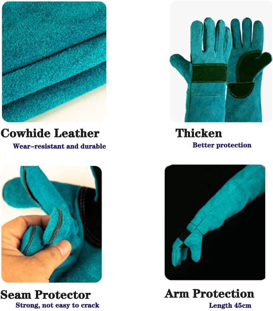 17.7in Animal Handling Glove, Anti Scratch Protective Gloves