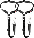 SlowTon Dog Seat Belt for Car, 2 Pack Dog Car Harness Seatbelt with Bungee