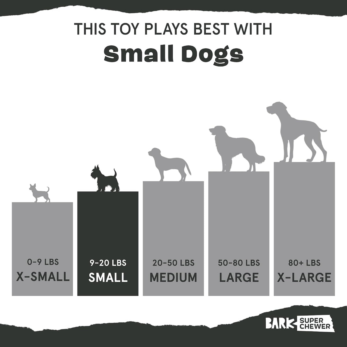BarkBox Mighty Bone Bacon Super Chewer - Toy for Small Dogs | Durable Dog Toy for Aggressive Chewers - Bacon Scented Chew