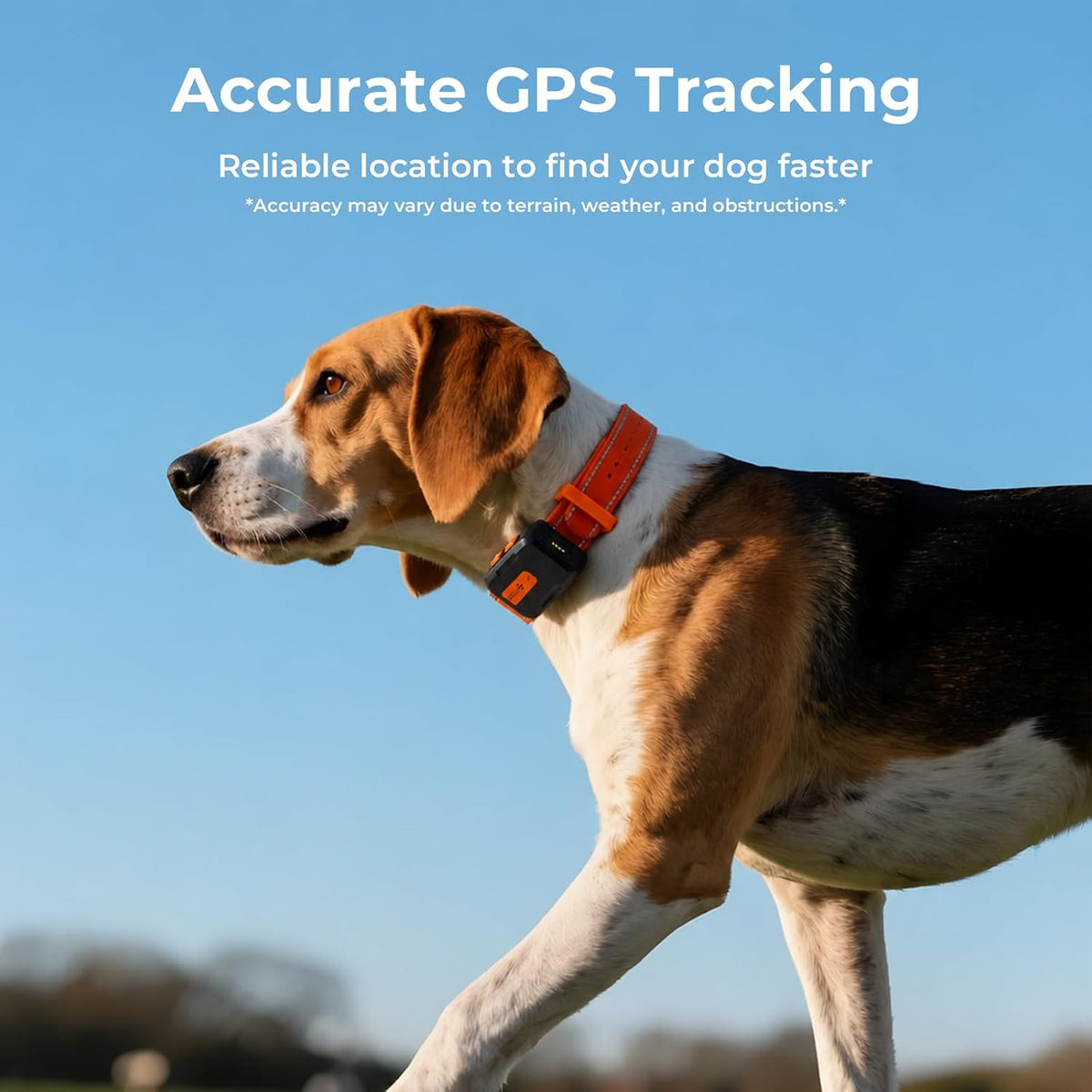 No Monthly Fee Dog Tracker (Add‑On Unit Only),Off‑Grid GPS Collar Tracker