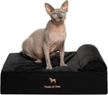 NOAH & PAW Small Cat & Dog Bed Orthopedic Cooling Memory Foam 20x15x6.5