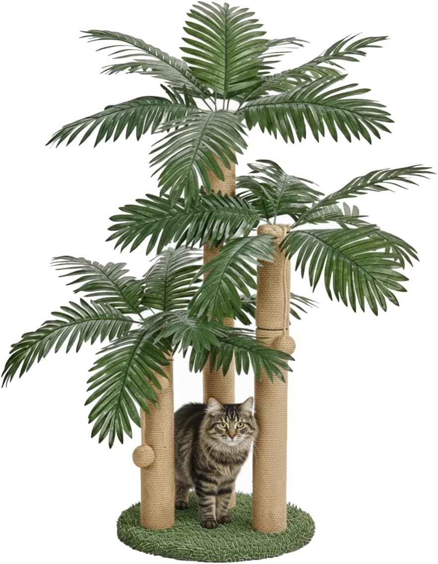 LEMONDA 31.5Inch Palm Tree Cat Scratching Post
