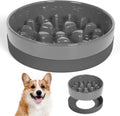 Sted Ceramic Slow Feeder Dog Bowls with Silicone Base
