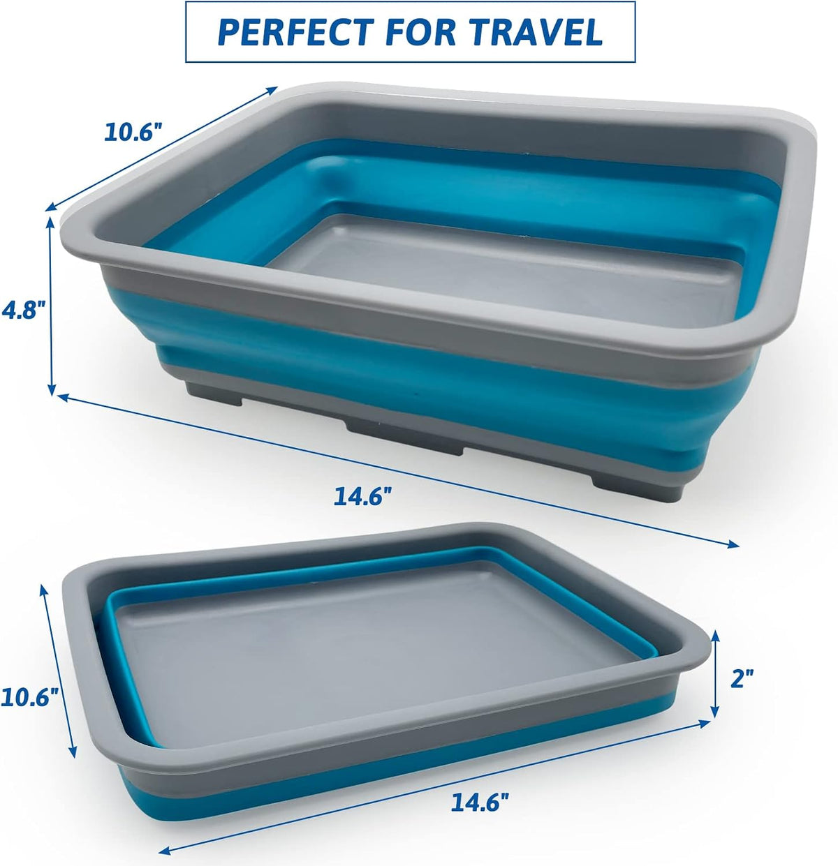Fhiny 2PCS Open Cat Litter Box, Kitten Potty Pan Semi-Enclosed Foldable Waterproof Travel Toilet Low Entrance for Indoor Cats Small Pet Kitty Rabbit Supplies Easy to Clean and Assemble