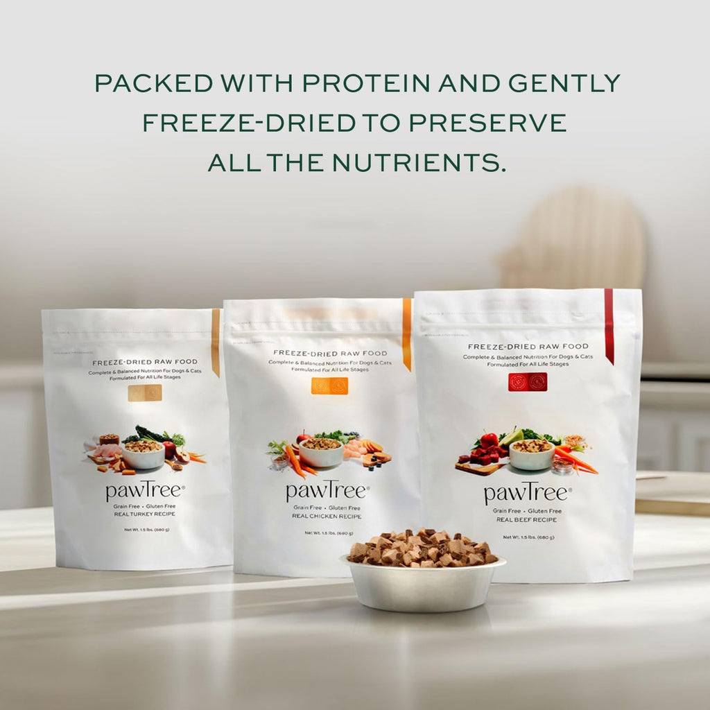 pawTree Freeze-Dried Raw Dog & Cat Food, All-Natural, Chicken, 1.5 lb