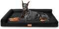 Patas Lague Orthopedic Large Dog Bed Washable Pet Sofa Bed 56''X40''Black