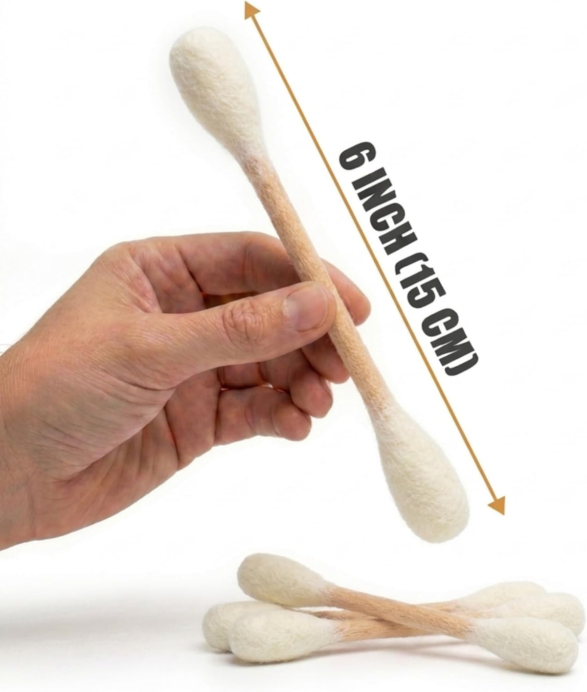 Glaciart One Swabs Cat Toys with Catnip - 12 Pk | Durable for Chew, Cute Cat Toys Interactive Kitty for Boredom, Exercise, & Play | Filled w/Organic Catnip for Anxiety & as Digestive Aid | Gift Idea