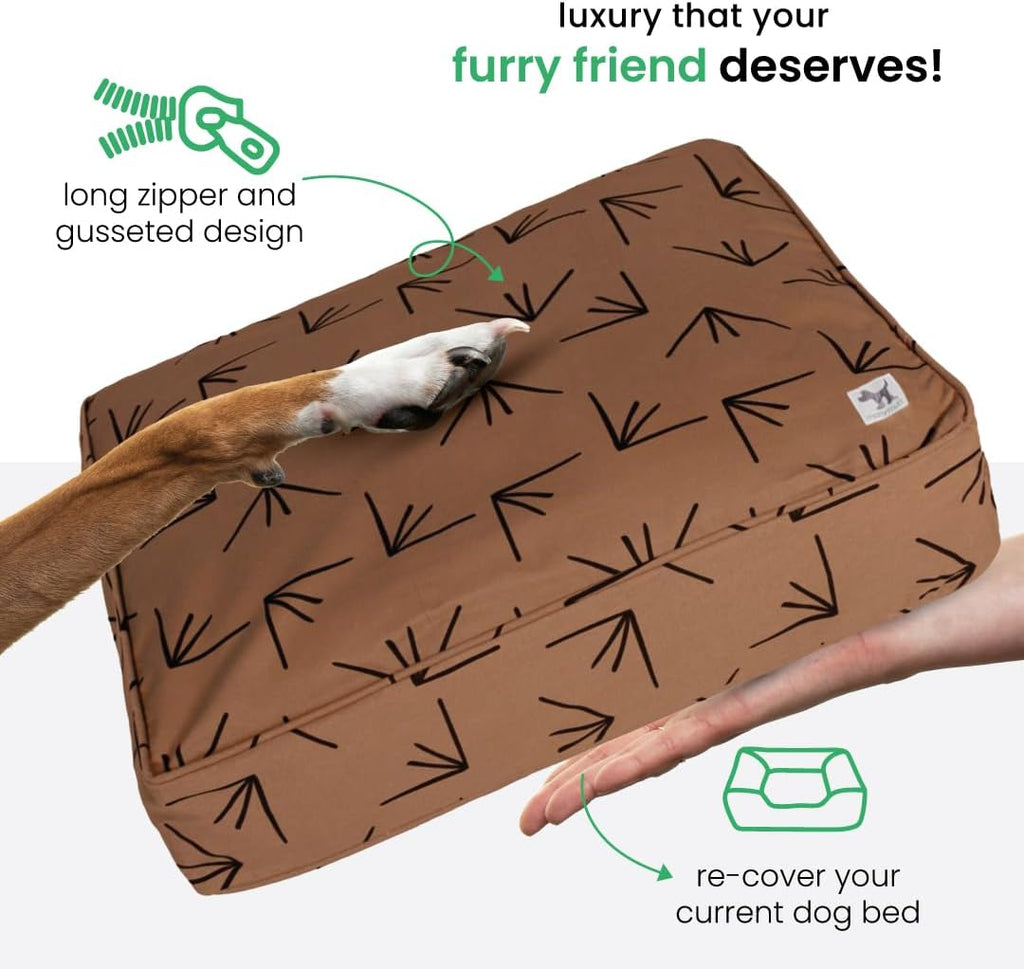 Molly Mutt Brown & Black Dog Bed Cover, Non-Toxic & 100% Cotton, 36"x45"x5"