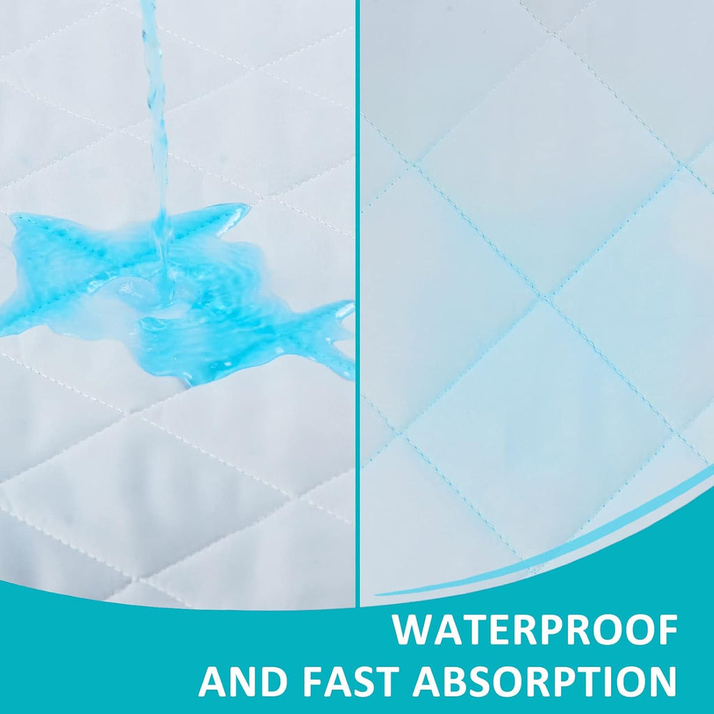 44"x52" Bed Pads Washable Waterproof , 1 Pack, Incontinence Bed Pads | KANECH Mattress Protector, Washable Pee Pads for Adults, Kids, Elderly and Dogs, Hold 10 Cups, Non-Slip & Silent