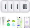 Hoxe Air Tracker Tags-4 Pack for iOS & Android, Smart Tag for Key, Bag, Pet