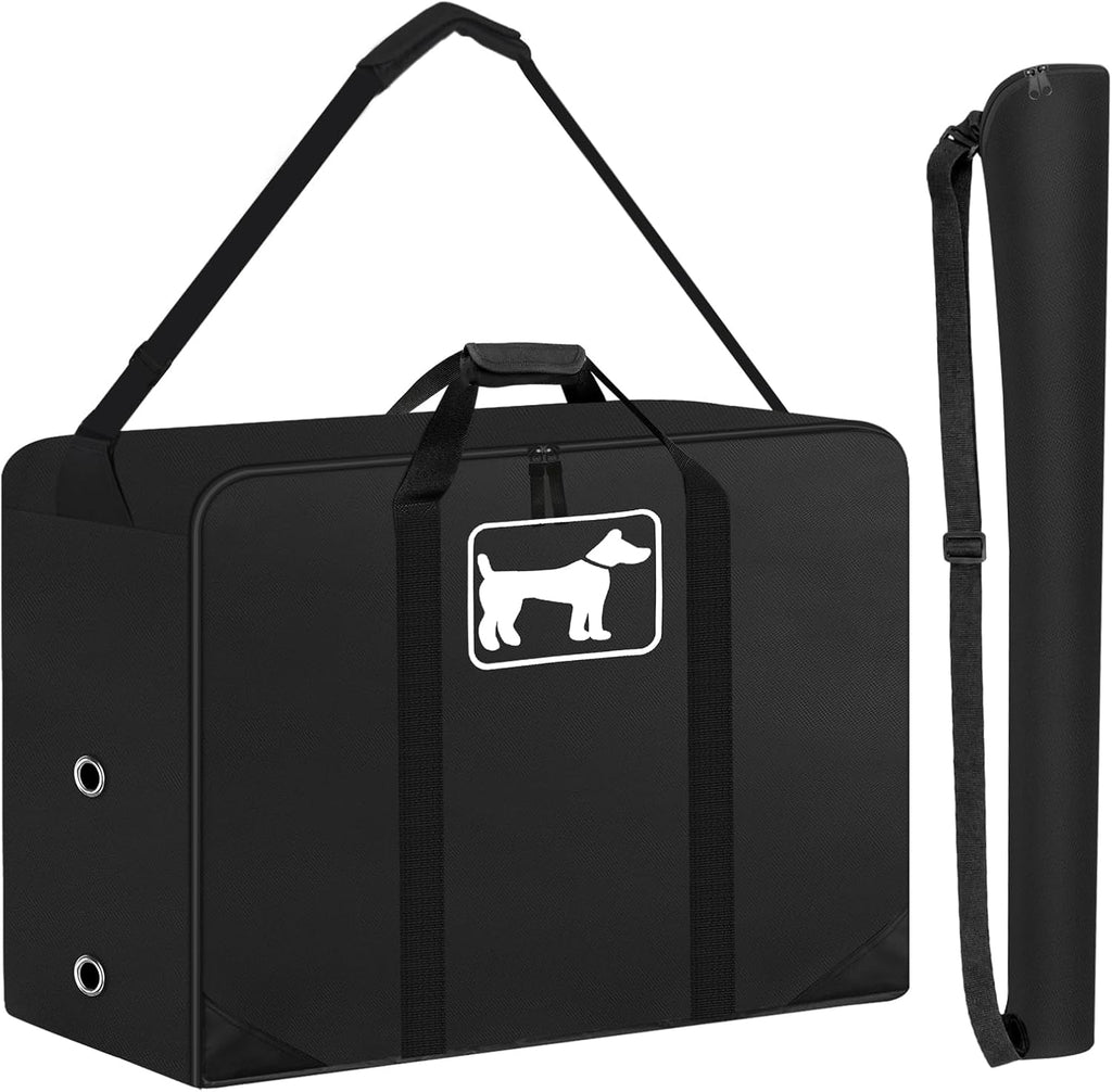 SIRUITON Thick 600D Dog Playpen Storage Bag Fits 40" H 8 Panels & 9 Stakes