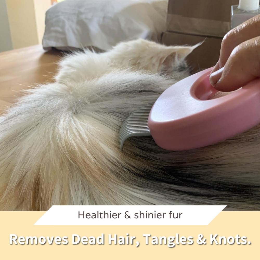 Leo's Paw The Original Pet Hair Removal Massaging Shell Comb