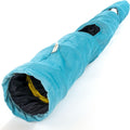 Velvet Fabric - Foldable/Collapsible - 140x25 cm (55.12x9.84 Inches) Cat Tunnel (Turquoise)