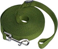 Dog/Puppy Obedience Recall Training Agility Lead - 15ft 20ft 30ft 50ft Training Leash - Great for Play, Camping, or Backyard (Military Green, 30 feet)