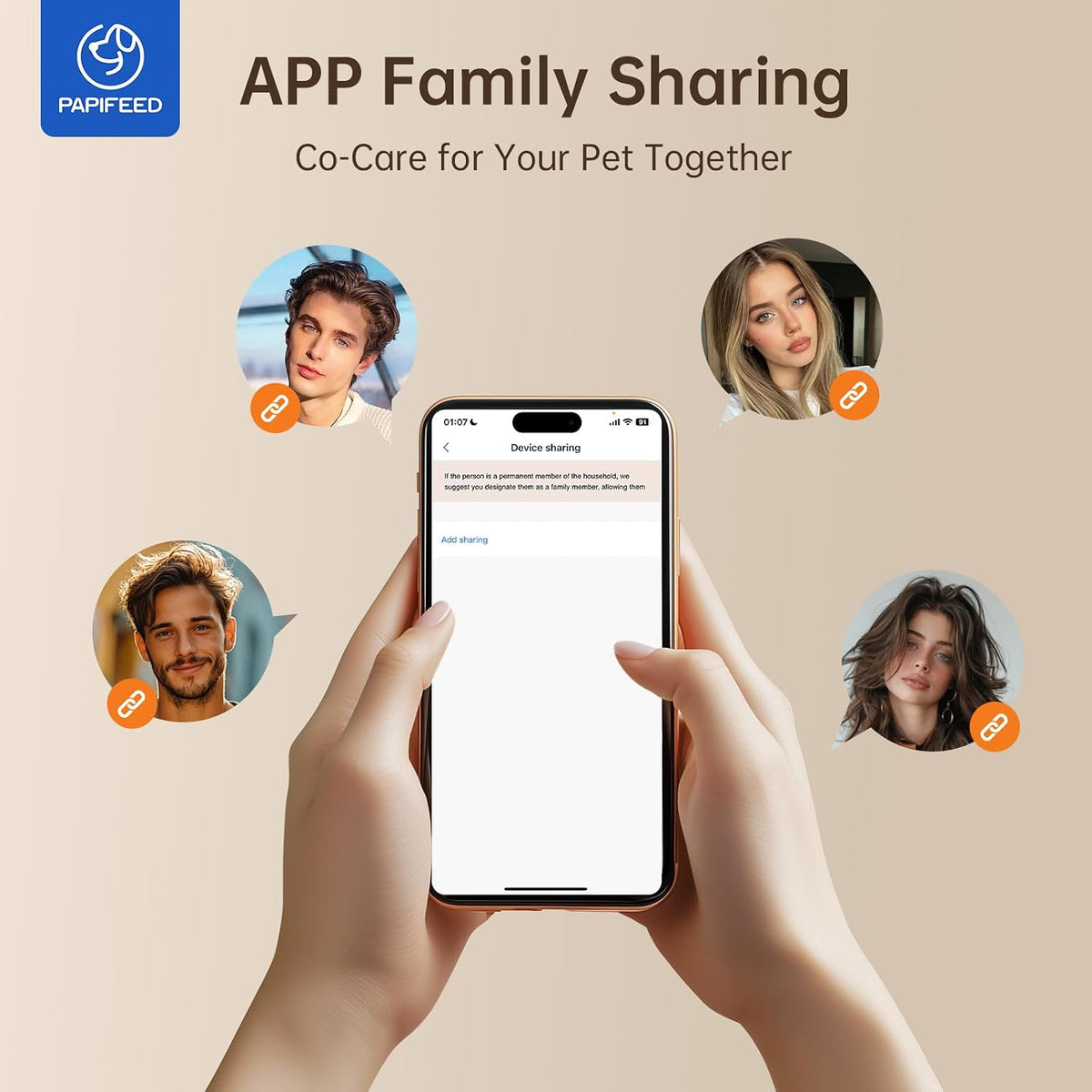 PAPIFEED Automatic Cat Feeder with App, WiFi Auto Cat Feeder, 3L Slow-Feed Cat Food Dispenser for Dry Food, Dual Power Supply Timed Pet Feeder for Small Dog, 10 Meals/Day, 6 Portions/Meal, Black