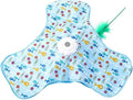 Interactive Cat Toy for Indoor Cats - Rechargeable Automatic Feather Wand with Motion Sensor, 3 Play Modes, Squeaky Mouse Sound, Hide & Seek Exercise Toy for Bored Kittens & Adult Cats (Triangle)