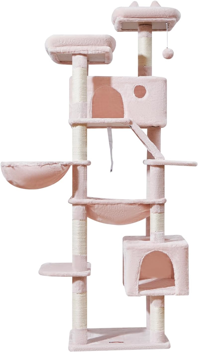 Taoqimiao Cat Tree, 71 in Extra Large Cat Tower for Inddor Cats, MS026LP