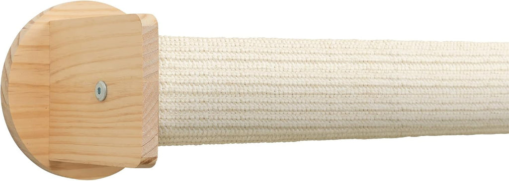 Trixie Cat Wall Furniture Set 5 - Cat Wall Corner Scratcher, Climbing Shelves - 2 Sisal Rope Scratching Posts - Elevated Shelf - Natural/White