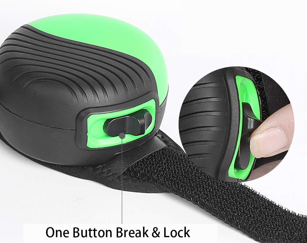 Retractable Hands Free Dog Leash, 360° Tangle-Free Heavy Duty Wrist Dog Walking Leash with 8.2 ft strong Cord and Reflective Nylon Tape, One Button Brake, Pause, Lock for Small Dog or Cat up to 55 lbs