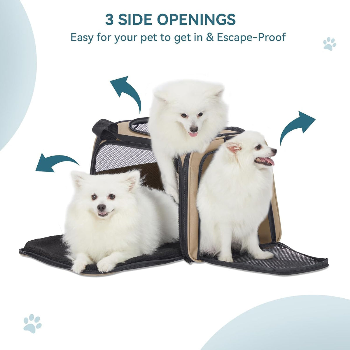 PETSFIT Soft-Sided Cat Carrier for Medium Cats up to 25 lbs
