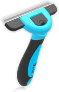 Effective Deshedding Brush and Large Dog Comb - Professional Grooming Tools for Dogs and Cats to Reduce Undercoat Shedding 
