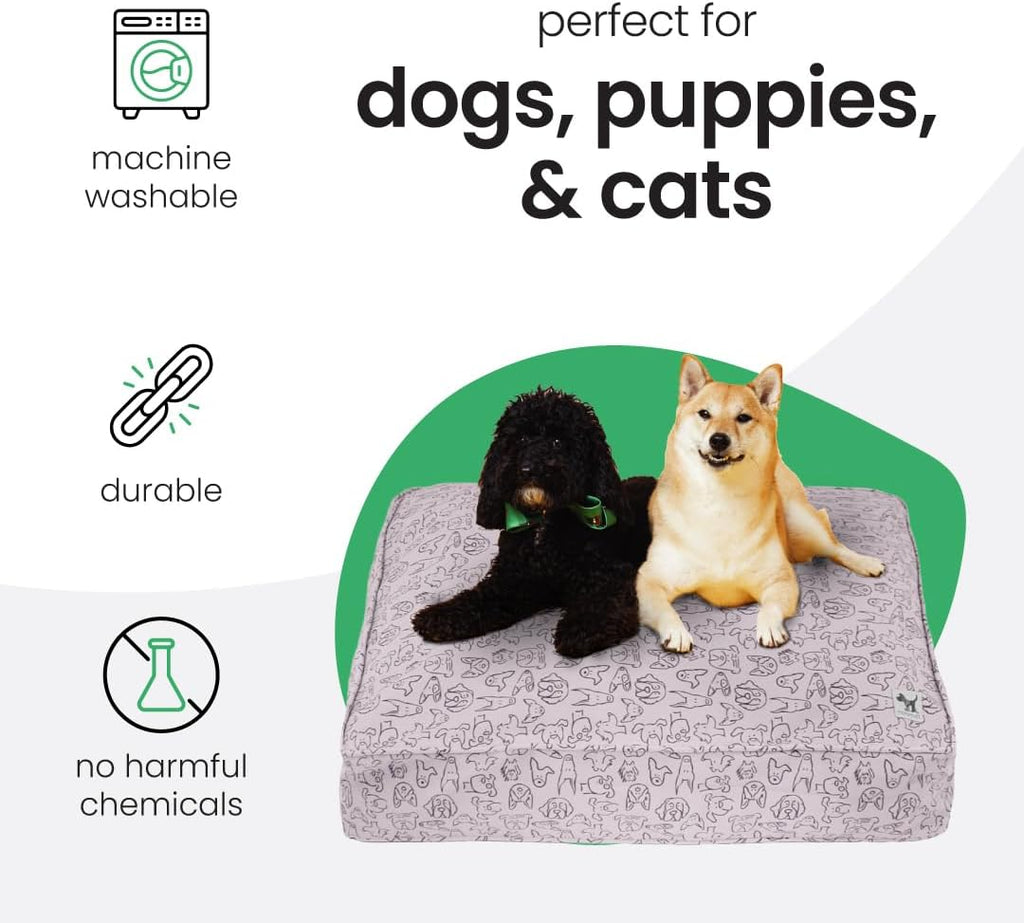 Molly Mutt Only You Dog Bed Duvet Cover, 100% Cotton Canvas Cover for Dog, Puppy, or Cat Bed, Durable, Washable, and Free of Harmful Chemicals, Small, 22"x27"x5"