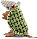 Hollypet Armadillo Squeaky Puppy Dog Toys for Small Medium Dogs, 6" | plush stuffed small dog squeak animal toy with unique grunt squeaker textured fabric for teeth cleaning toys