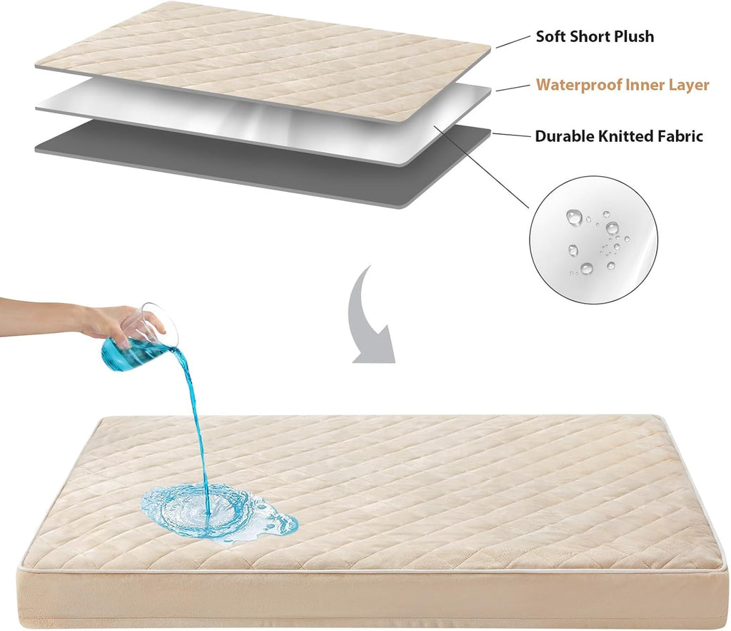 WNPETHOME Orthopedic Giant Human Dog Beds for Adult & Dog Cozy Sleep