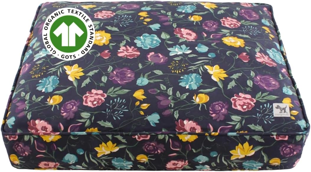Molly Mutt Friday Morning Dog Bed Duvet Cover, GOTS-Certified 100% Organic Cotton Canvas Cover for Dog, Puppy, or Cat Bed, Durable, Washable, and Free of Harmful Chemicals, Small, 22"x27"x5"