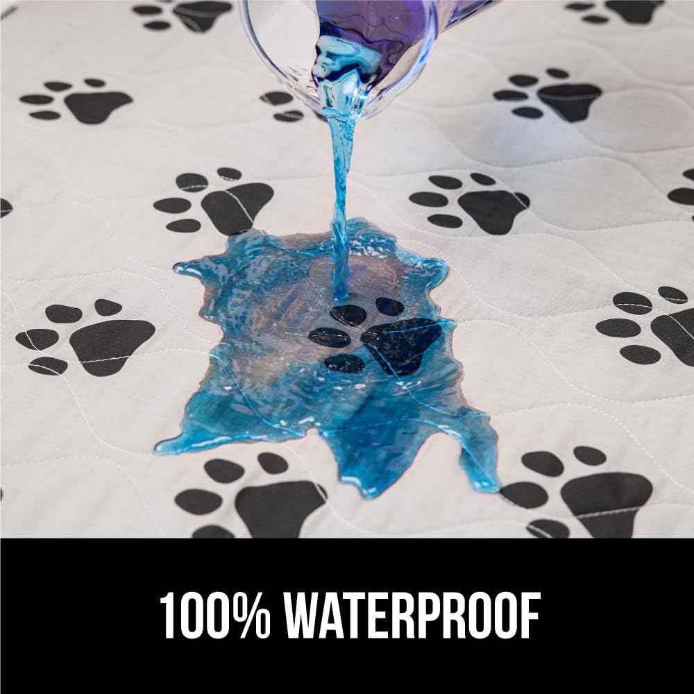 GORILLA GRIP Washable Puppy Pads, Slip Resistant Dog Crate Mat, 22x22