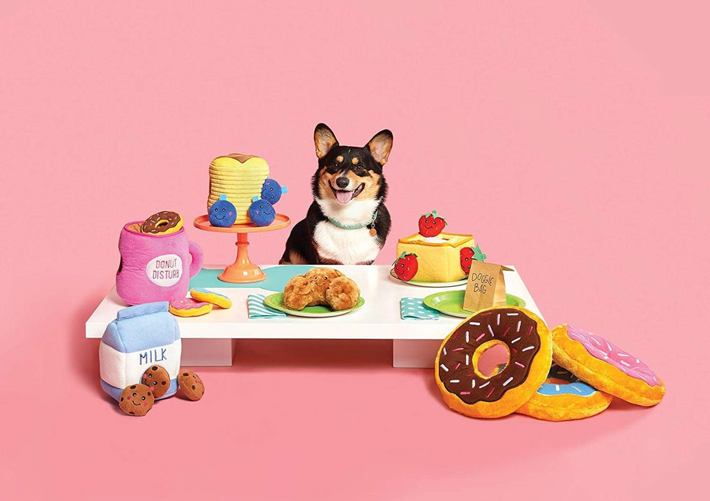 ZippyPaws Burrow Replacement Miniz Squeaky Toy for Enrichment - Cookies | Interactive Dog & Puppy Toys for Boredom, Stimulating Pet Products to Keep them Busy