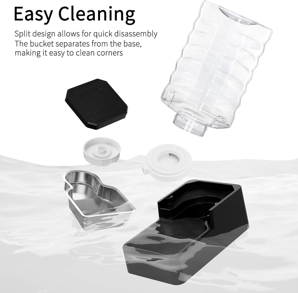 RIZZARI 2.64 Gallon Dog Water Bowl Dispenser:Large for Multiple Dogs