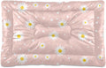 Blueangle Pink Daisy Dog and Cat Bed, Rectangle Comfortable Pet Bed, Ultra Soft Calming for Small Medium Large Dogs, 18" x 24"
