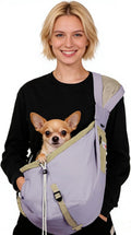 Dog Carrier Sling, Dog Carriers for Small Dogs Up to 20lbs, Purple