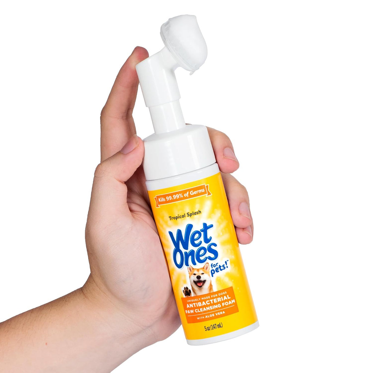 Wet Ones for Pets Foam Dog Paw Cleaner, Tropical Splash Scent, 5 Oz