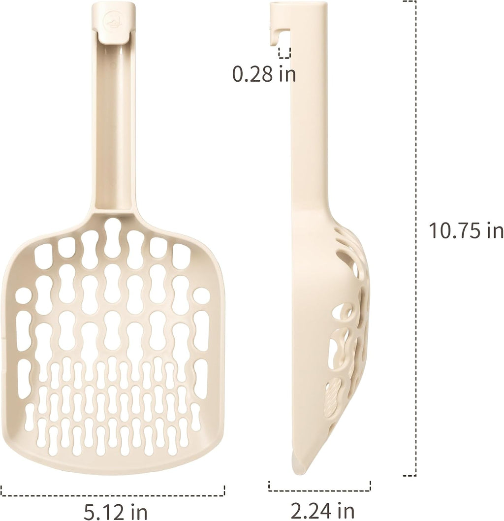 Lady N Cat Litter Scoop for tofu and Clay Litter, Durable Easy-to-Clean ABS