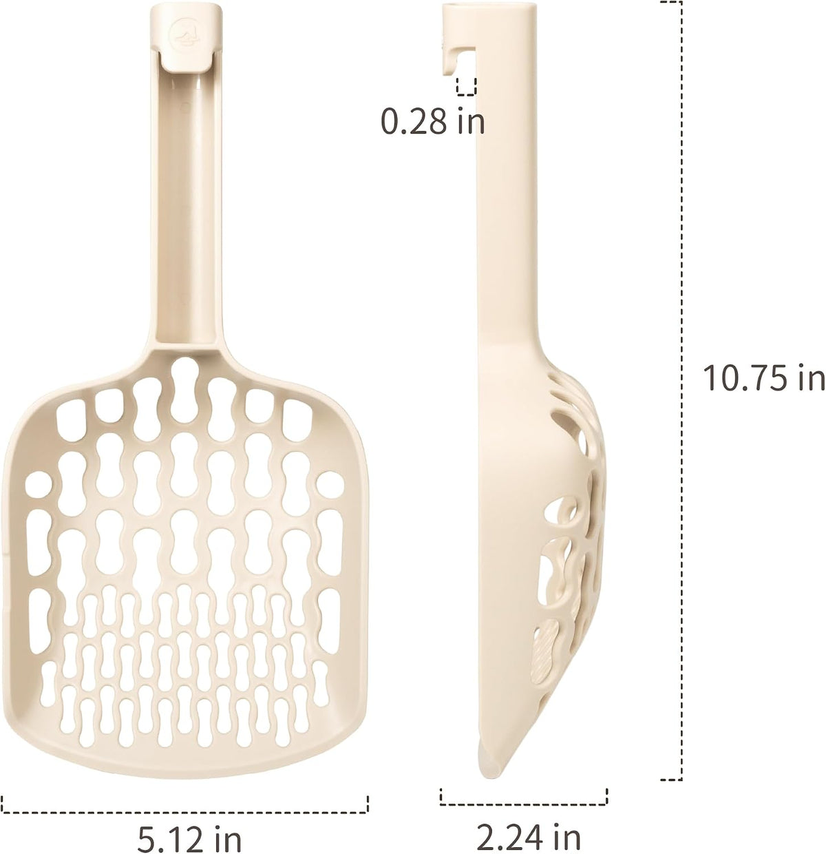 Lady N Cat Litter Scoop for tofu and Clay Litter, Durable Easy-to-Clean ABS