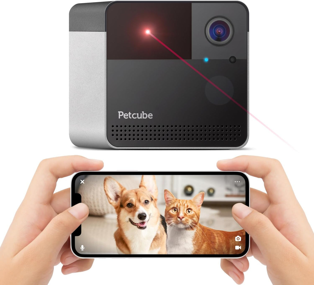 Petcube Play 2 - Wi-Fi Pet Camera with Laser Toy for Cats & Dogs