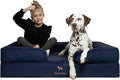 NOAH & PAW Large Dog Bed, Orthopedic Memory Cooling Foam (2X Base) 45x35x11