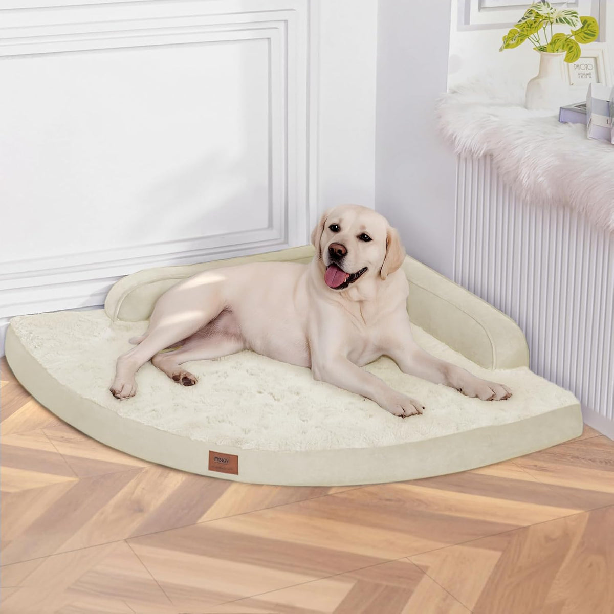 MEKIY Orthopedic Waterproof Dog Bed with Sides for Extra Large Sizes Dogs